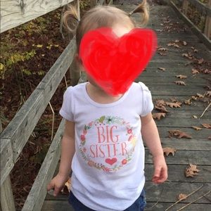 Big Sister tee shirt- 24 mo